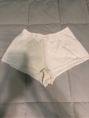 aerie Cream Knit Terry Lounge Shorts